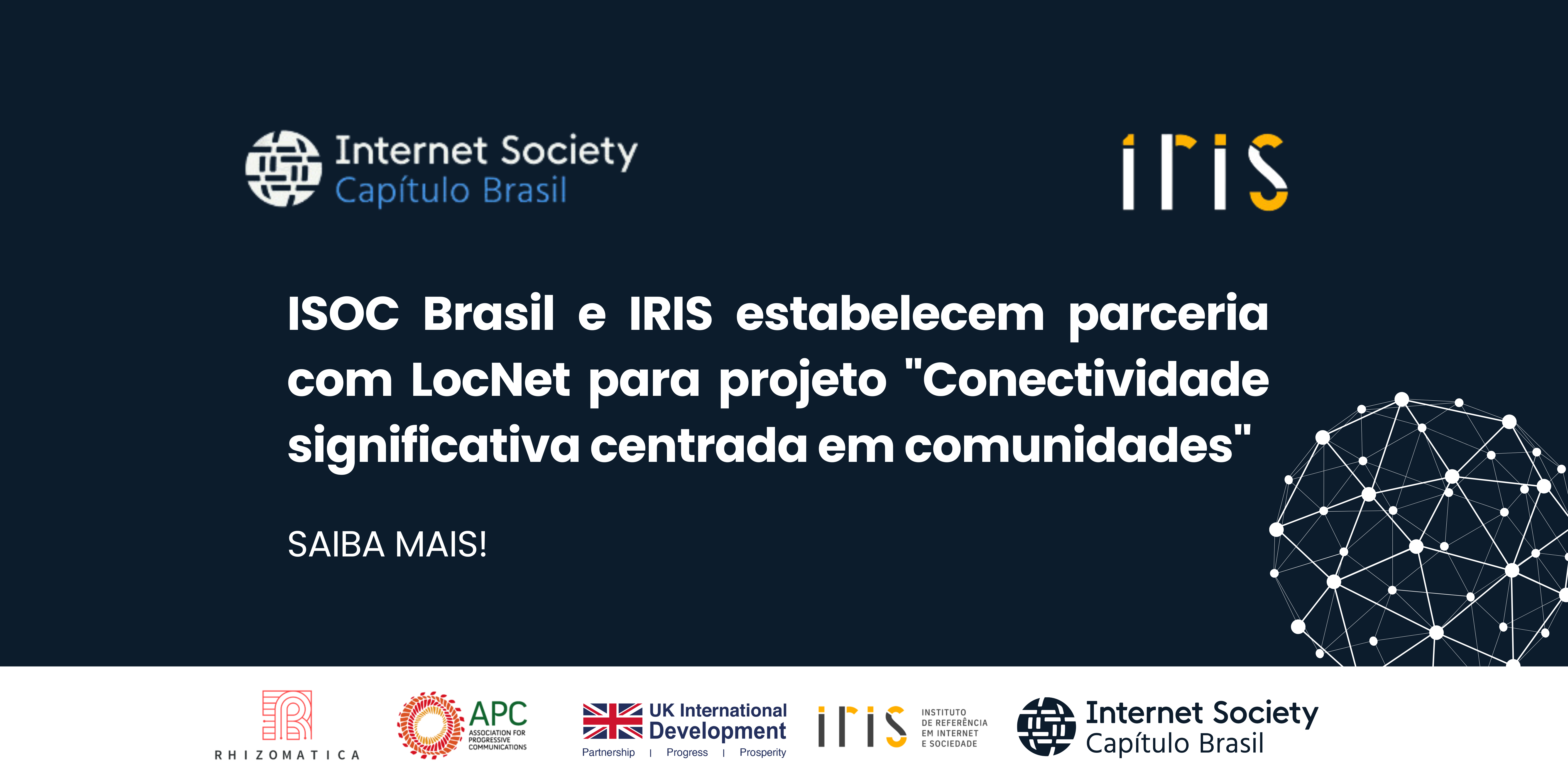 ISOC Brasil e IRIS estabelecem parceria com LocNet para projeto 